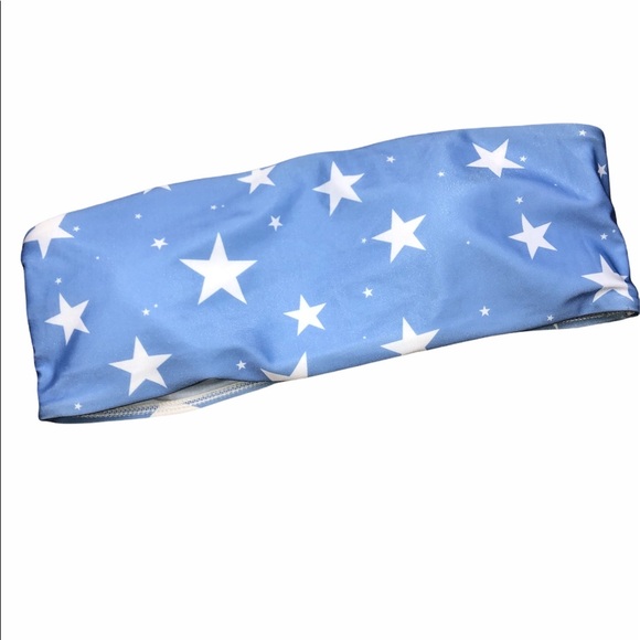 SHEIN size medium blue stars strapless bikini top - Picture 4 of 7